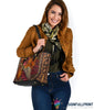 Skull Gift Fox Tote Small Leather Tote Bag HG
