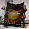 Gift For Dad Dear My Daughter Don't Forget That I Love You Dad to Daughter Softball Father Daughter Love Quotes Premium Fleece Blanket