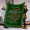 Irish Shop Gift For Dad Irish Dad to daughter Premium Fleece Blanket