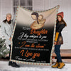 Gift For Mom Mother Day Gift Native American Mother And Daughter Mom to Daughter Quotes To Daughter Fleece Blanket