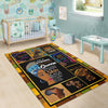 Black Pride Black Golden Area Rug Black Proud And Educated Black Pride