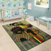 Black Pride Black and Color is Love Area Rug Black And Proud 365