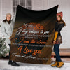 Gift For Mom Basketball Mom To Son Premium Blanket