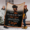 Black Pride Gift For Mom Son to Mom Black Premium Blanket