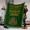 Irish Shop Wife to Husband Irish Trinity Blanket