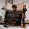 Black Pride Gift For Grandma Grandma to Granddaughter Black Premium Blanket Black And Proud 365