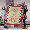 Gift For Veteran Mom Mother Day Gift Mom to Son Armed Force Veteran Premium Blanket