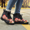 Gift For Hippie Black Mushroom Boots Mushroom Shoes