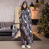 Goth Skulls Hooded Blanket