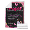 Gift For Mom Mom to Daughter Breast Cancer Warrior Premium Blanket