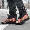 Gift For Hippie Black Mushroom Boots Mushroom Shoes