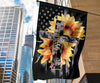 Gift For Christian Jesus Floral Flag