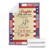 Gift For Army Gift For Mom Mom to Daughter Airforce Premium Blanket