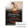Gift For Mom Mother Day Gift Native American Mother And Daughter Mom to Daughter Quotes To Daughter Fleece Blanket