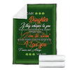 Irish Shop Gift For Dad Irish Dad to daughter Premium Fleece Blanket