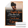Black Pride Gift For Mom Black American Family Black Mom and Daughter Personalized Sherpa Blanket Mother Day Gift