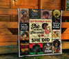Black Pride September Girl Melanin Quilt Black And Proud 365