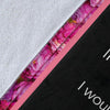 Gift For Mom Mom to Daughter Breast Cancer Warrior Premium Blanket