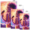 Black Pride Magical Black Women Area Rug Black By Nature Proud By Choice Afro Proud