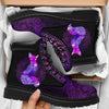 Gift For Fox Lover Gift For Hippie Mandala Purple Fox Henna Boot HG
