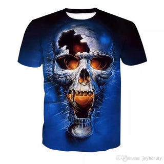 Men T-shirt Skull 3D Full Print