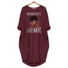 Black Pride God Design Created Blesses Heals Defends Forgives Loves Me Batwing Pocket Dress Black And Proud 365