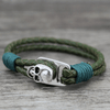 Skull Leather Bracelet - designfullprint