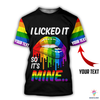 Pride Gift For LGBT Custom Name LGBT Pride I Licked It So It s Mine  Pullover Zip Up Hoodie and Sweatshirt Tshirt US Personalized Unisex Size Hoodie HG i locked it so it s mines