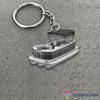 Pontoon Boat Custom Keychain Pontoon Lovers Personalized HG