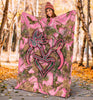 Gift For Hunting Lover Her Buck His Doe Together Since Couple Pink Camo Blanket HG