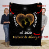 Forever And Always  Anniversary Gift For Husband Gift For Wife Sherpa Throw Blanket HG