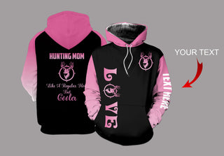 Gift For Hunting Lover Gift For Mom New Hunting Mom Personalized US Unisex Size Hoodie
