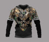Skull Gift Gift For Hunting Lover Personalized  Gifts For Hunters Deer Hunting Skull US Unisex Size Hoodie LN