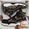 Black Personalized October King JD 13 Shoes HG