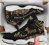 Black Personalized October King JD 13 Shoes HG