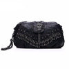 Leather Skull Rivet Handbag