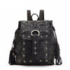 Cool Rivet Genuine Leather Black Bag