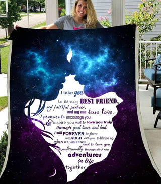 BLANKET Family I Take You Sherpa Blanket