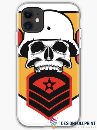 Skull Gift Head Shot Skull Helmet Phone Case LN