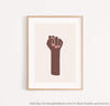 Black Pride Girl Power Poster Vertical Canvas LN Black Proud And Educated Melanin Power