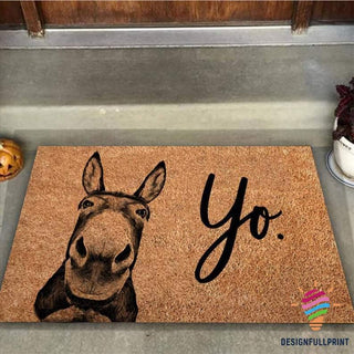 Baby Donkey Yo Family Doormat NHD
