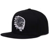 Embroidery Skull Snapback Cap - designfullprint