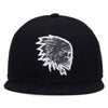 Embroidery Skull Snapback Cap - designfullprint
