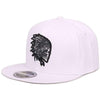 Embroidery Skull Snapback Cap - designfullprint
