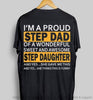Gift For Dad Step Dad Of Amazing Step Daughter TShirt