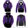 Gift For Butterfly Lover Purple Butterfly Butterfly Print Multi Types Pullover Zipup Fleece Hoodie Long Sleeve Shirt Unisex Size PB