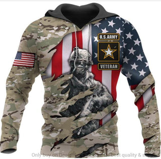 Gift For Veteran Lover Gift For Army Military Gifts Gift For Army Army Veteran I Aint Perfect American Flag Ver 2 Personalized Unisex Hoodie LH