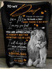 Gift For Dad Lion Daughter To Dad Be My Loving Dad Premium Fleece Blanket Gifts For Daddy From Daughter