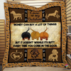 I Love My Dachshund Dog Dog Lover Sherpa and Quilt Blanket CH Gifts For Dog Lovers