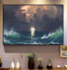 Gift For Christian Gift For Hippie Jesus In The Ocean Canvas CH Hippie Poster Canvas